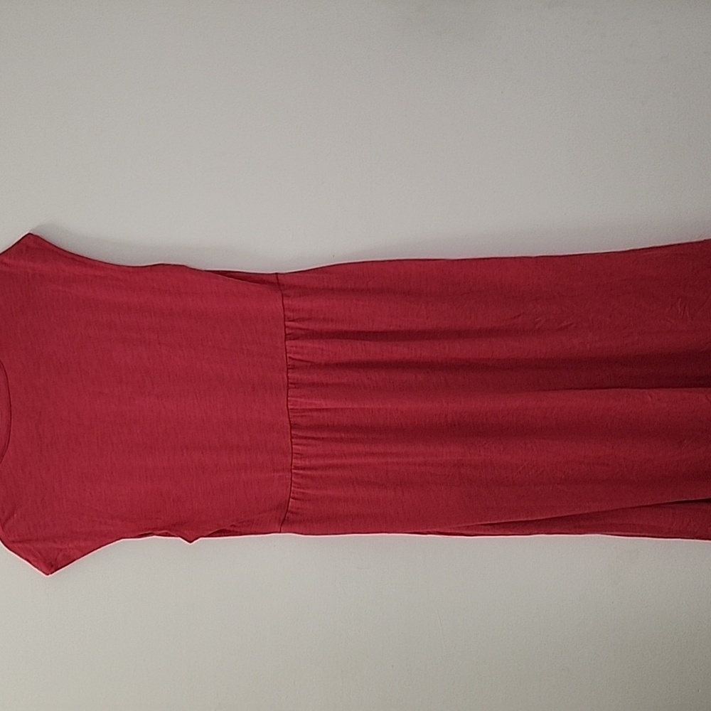 NWOT Boden Pink Chloe Notch Jersey Maxi Barbiecore Dress Sz 8 - Picture 11 of 16
